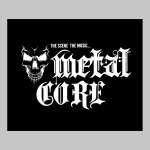Metalcore  čierne teplákové kraťasy s tlačeným logom
